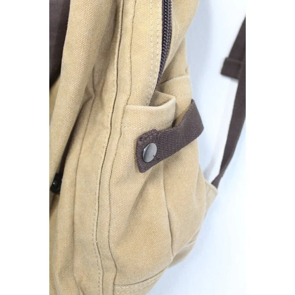 Anime‎ FAIRY TAIL Brown Tan Canvas Backpack Shoulder Bag Unisex College Travel